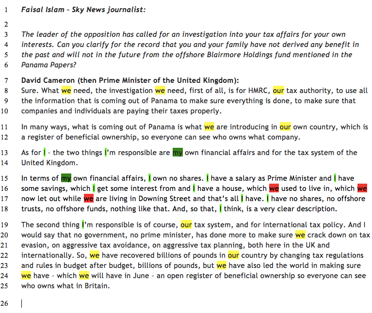 Cameron Panama response 1
